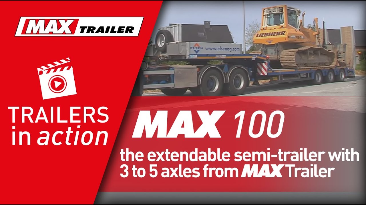 MAX100 - the extendable semi-trailer with 3 to 5 axles from MAX Trailer