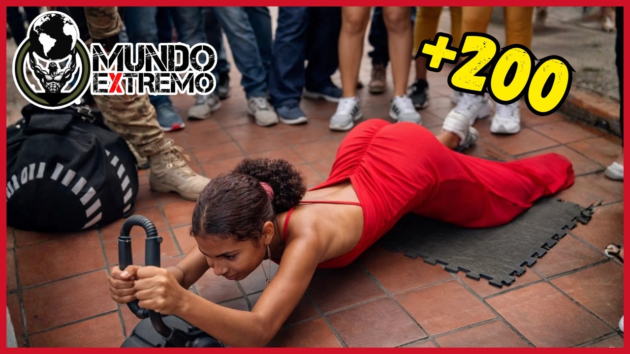 Venezolana tiene el abdomen más fuerte que todas😱