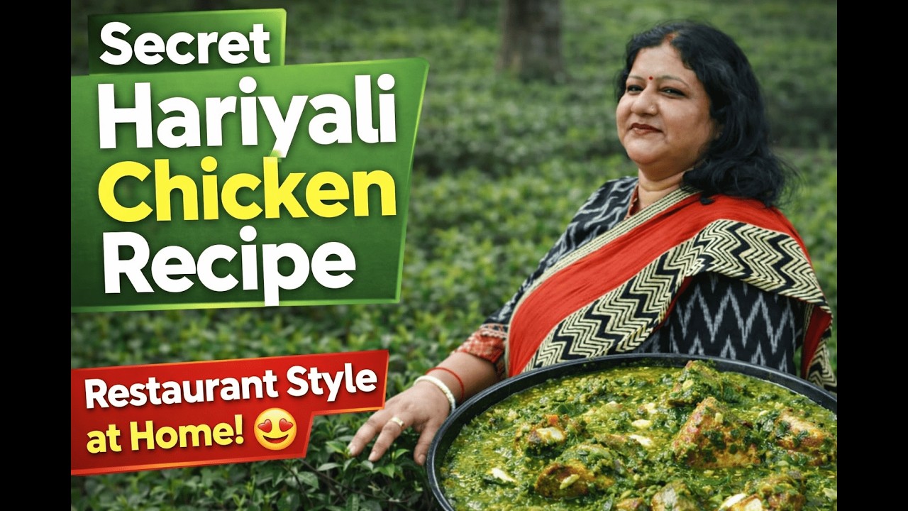 Secret Hariyali Chicken Recipe | Restaurant Style at Home 😍