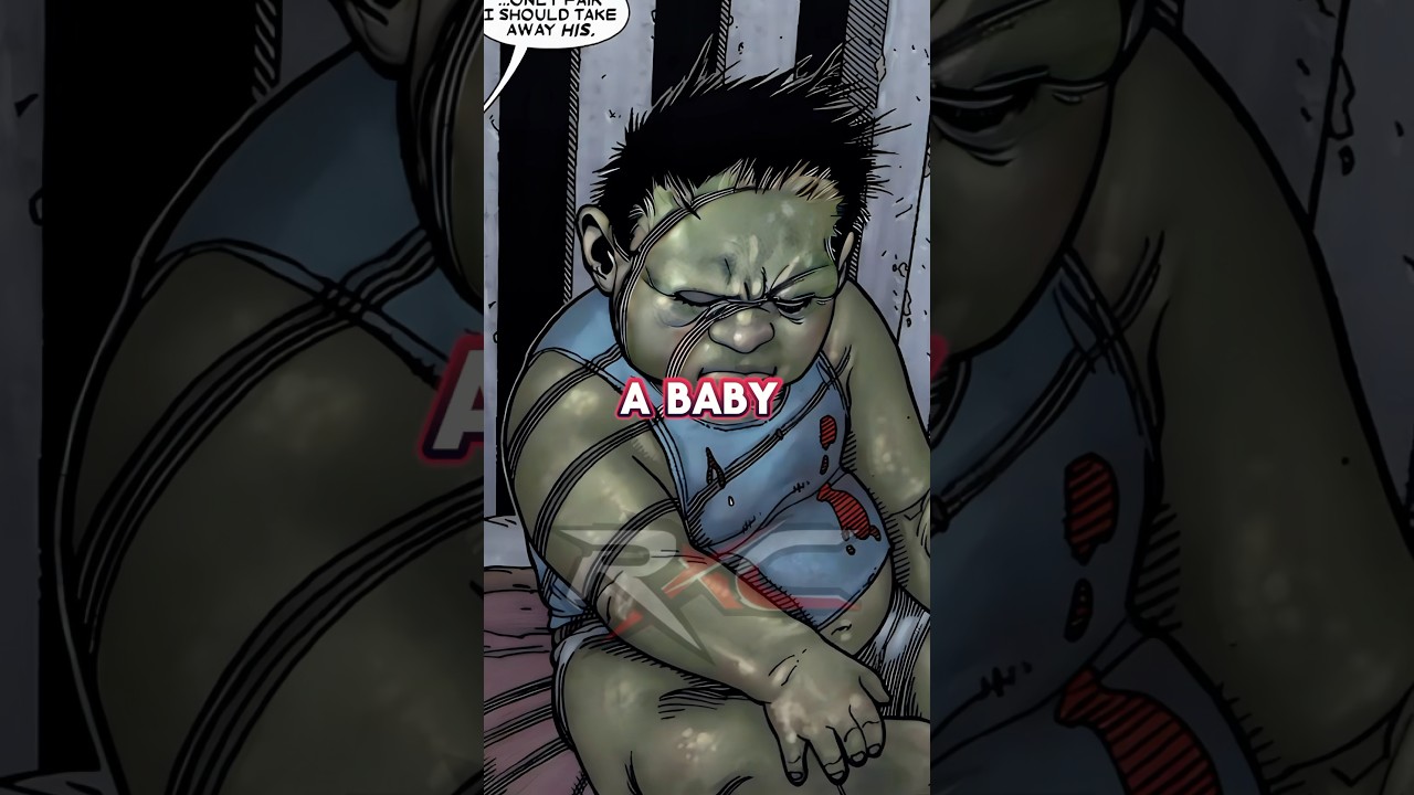 Baby Hulk Saves Old Man Logan From Bruce Banner #shorts