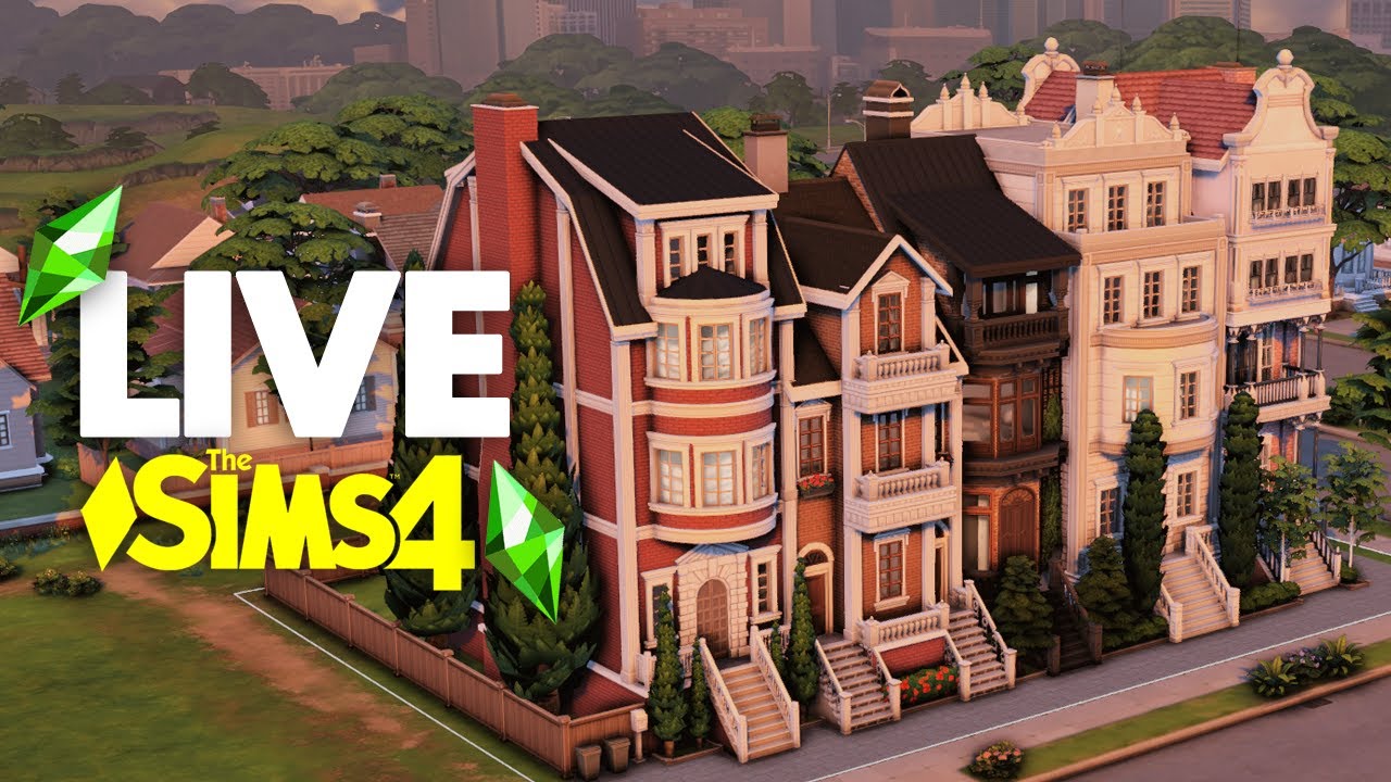 🔴ZAPIS LIVE 🔴MEBLUJĘ NOWOJORSKIE KAMIENICE! + pogadanki o seriach w The Sims 4