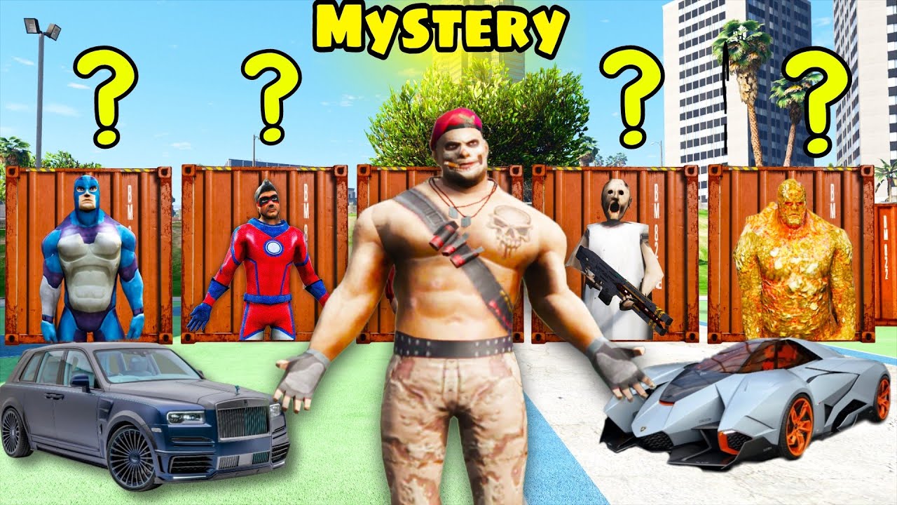 Rope Hero Open Dangerous Villain's Mystry Containers In Gta V | Rope Hero Vice Town