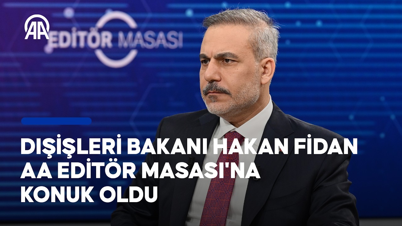 Dışişleri Bakanı Hakan Fidan, AA Edit&ouml;r Masası'nda soruları yanıtlıyor
