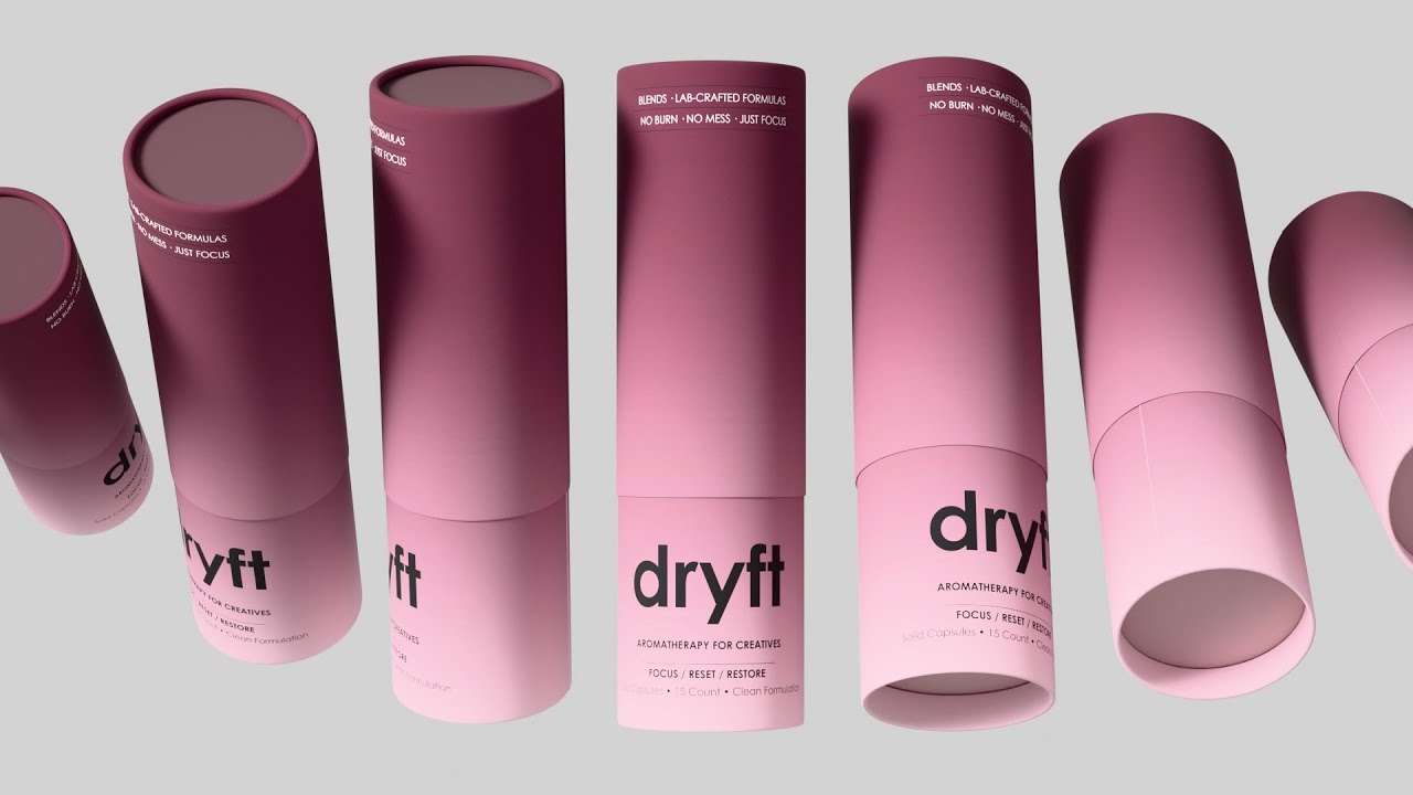 Paper Tube Mock Up in Blender 4.4.3