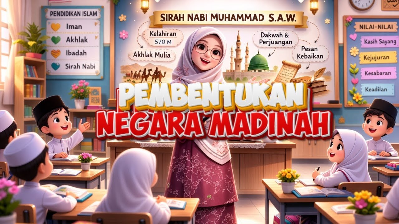 PEMBENTUKAN NEGARA MADINAH. SIRAH PENDIDIKAN ISLAM TAHUN 6. 