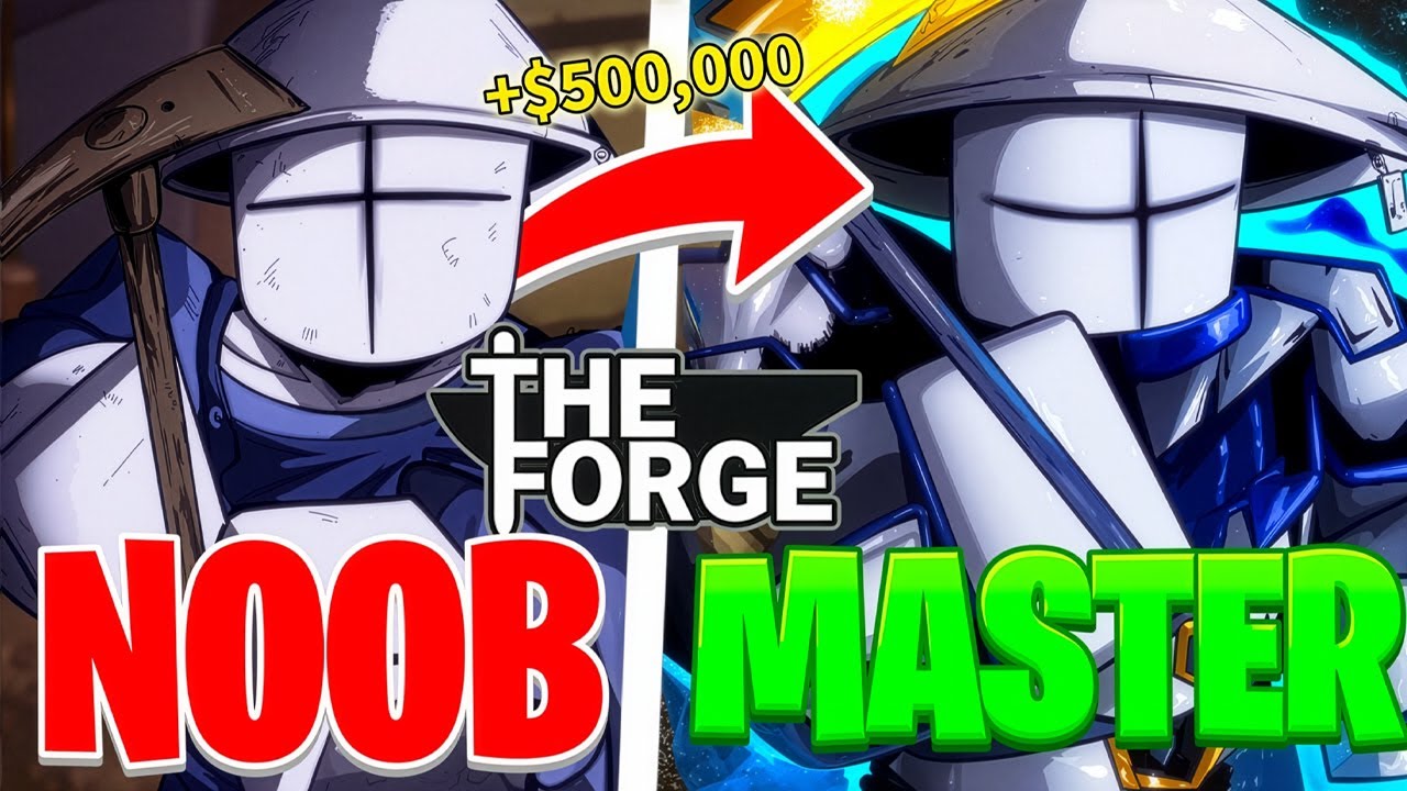 Going From A NOOB To FORGE MASTER In Roblox The Forge!