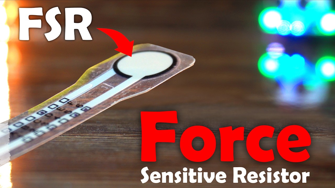 Force Sensor with Arduino, Force sensing Resistor FSR, Force Resistor, Force Sensitive Resistor