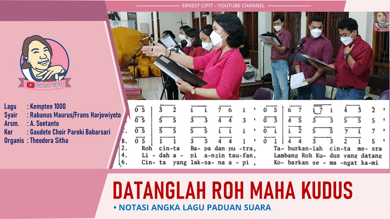 Lagu Pentakosta Datanglah Roh Maha Kudus Madah Bakti 448