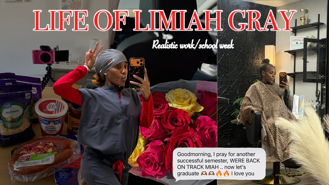 Realistic work/school week | GRWM to travel🧳 | Maintenance Vlog | COOKING W/ LIMIAH 👩🏾‍🍳⏲️