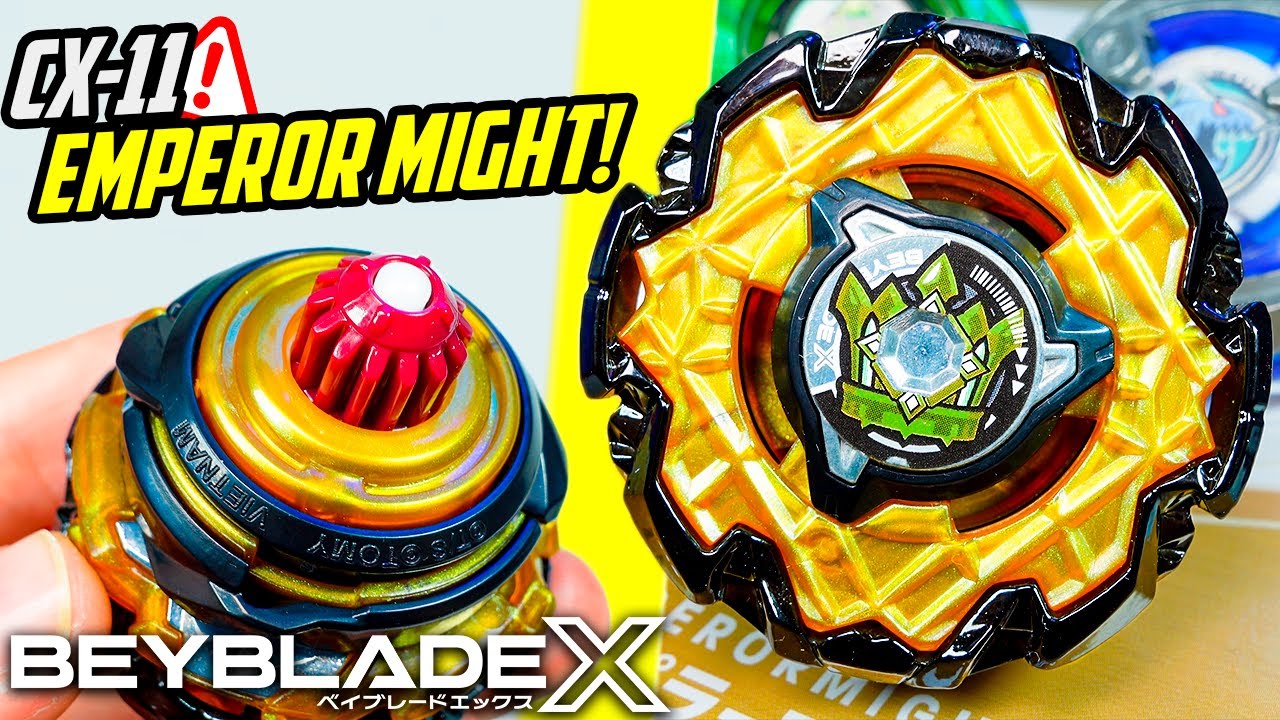 Una Bestia Competitiva!👑 Nuevo CX-11 Emperor Might Deck Set Unboxing y Review de Beyblade X !
