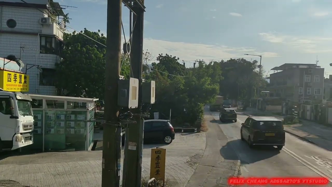 [縮時行車片段前往元朗]九巴Enviro500 MMC WU5108(路線77K)上水站-元朗鳳翔路縮時行車片段
