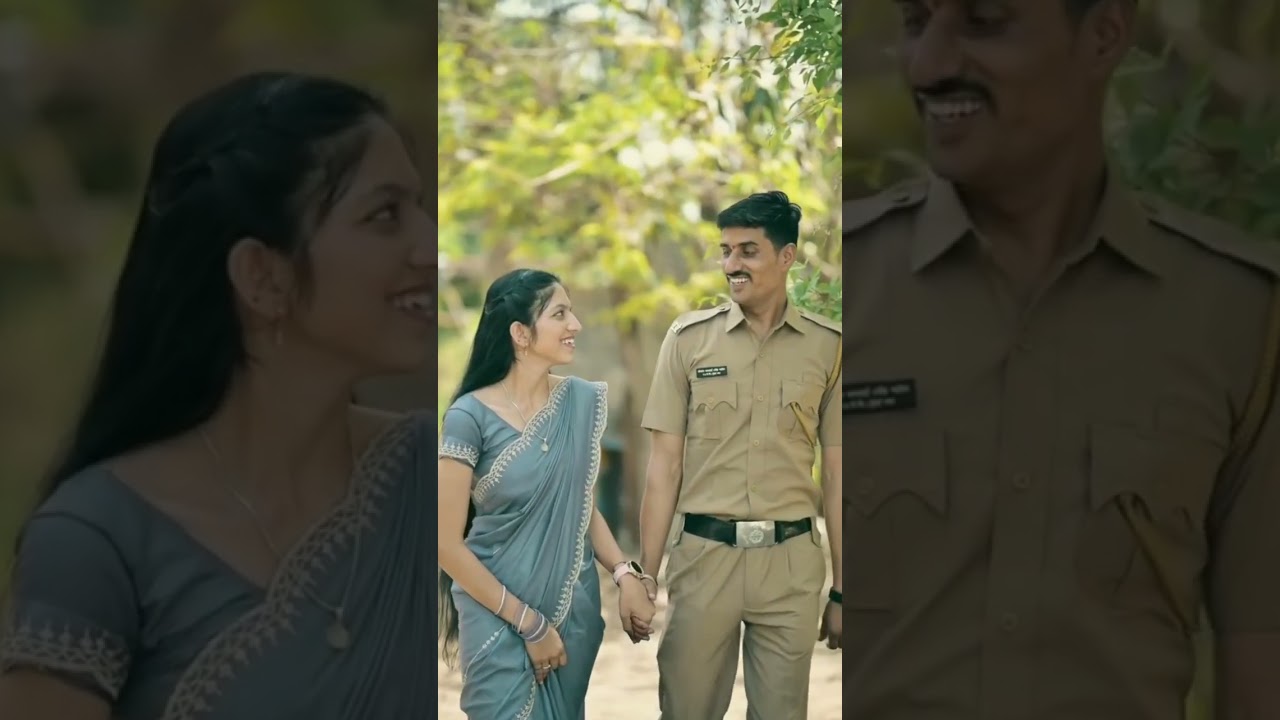 सजनी गं❤🚨🚔#maharashtrapolice #policebharti #marathimulga #love #couple #short