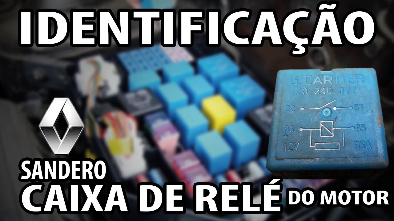 IDENTIFICAÇÃO DA CAIXA DE RELÉ DO MOTOR (SANDERO 2015) - O REI DOS GATILHOS 