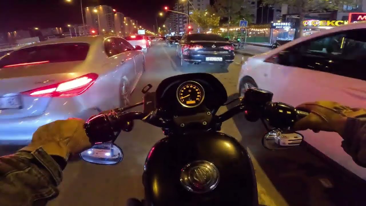HARLEY DAVIDSON NIGHT RIDE - SPORTSTER IRON883 RAW SOUND