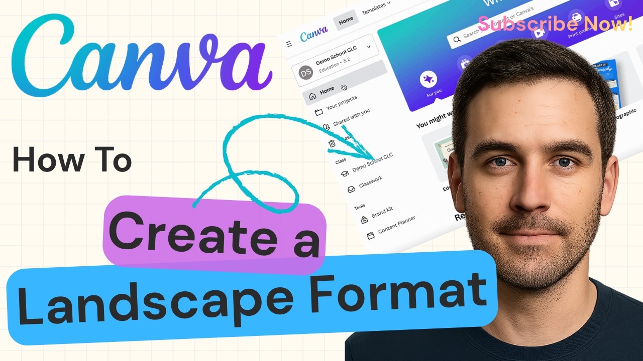 How to Create a Landscape Format in Canva | Canva Tutorial 2026