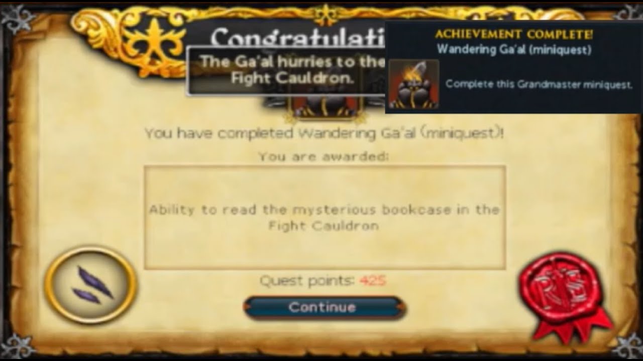 RS3 Mini Quest: Wandering Ga'al