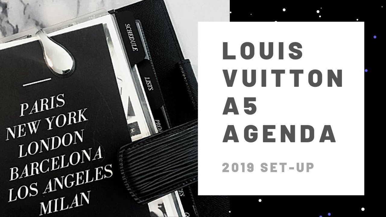 PLANNER | 2019 Updated Louis Vuitton Epi Leather Agenda Set Up | J Wong