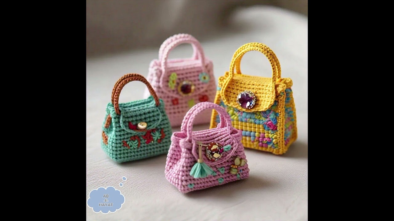 Create Creative Crochet Ladies Bags ideas (share ideas)AB_E_HAYAT--ab-e-hayat trending ⬇️