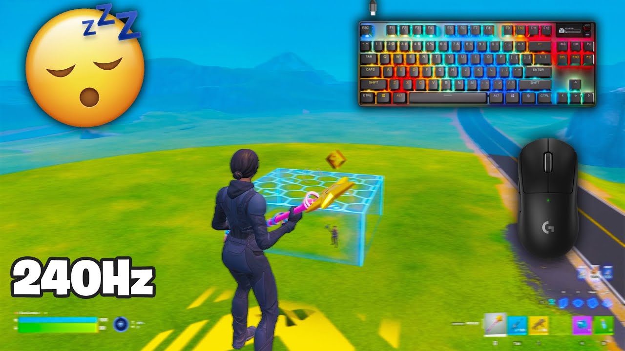 SteelSeries Apex Pro TKL ASMR | Realistic 1v1 Gameplay | Satisfying M&K Fortnite 240FPS