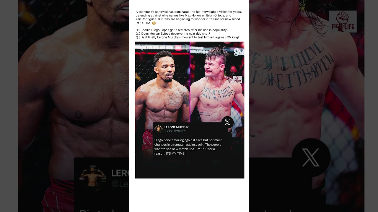 Lerone Murphy calls out Volkanovski after Noche UFC 🔥