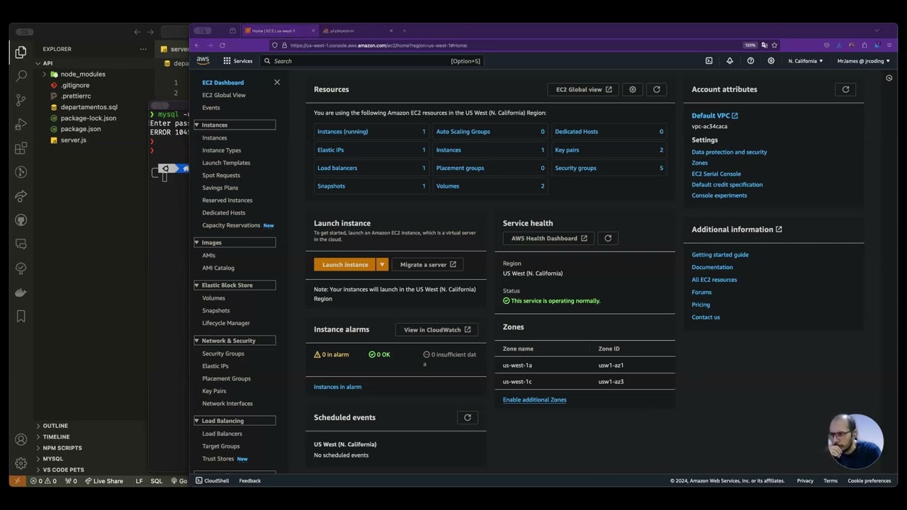 Instalación y conexión a MySQL y phpMyAdmin en ec2 de AWS