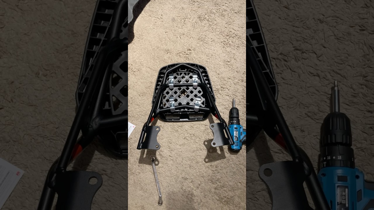 Instalando base baú GIVI no suporte GIVI para Yamaha YS250 Fazer 2011 SR363 T33Nbr Monoblock