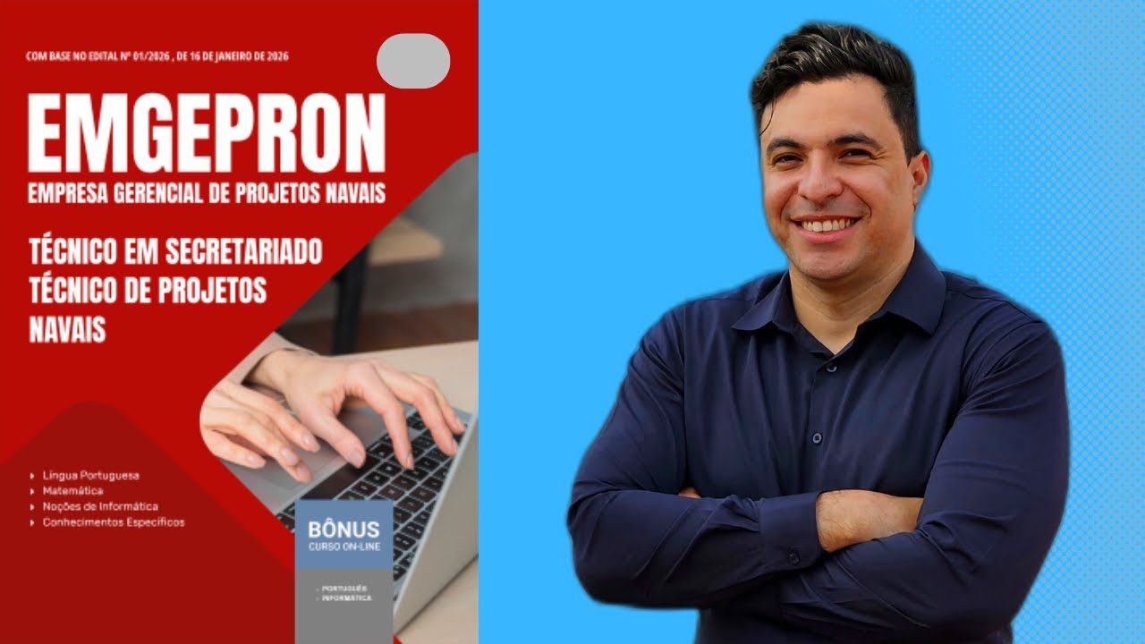 Apostila Concurso EMGEPRON 2026 - Técnico de Projetos Navais - Técnico em Secretariado