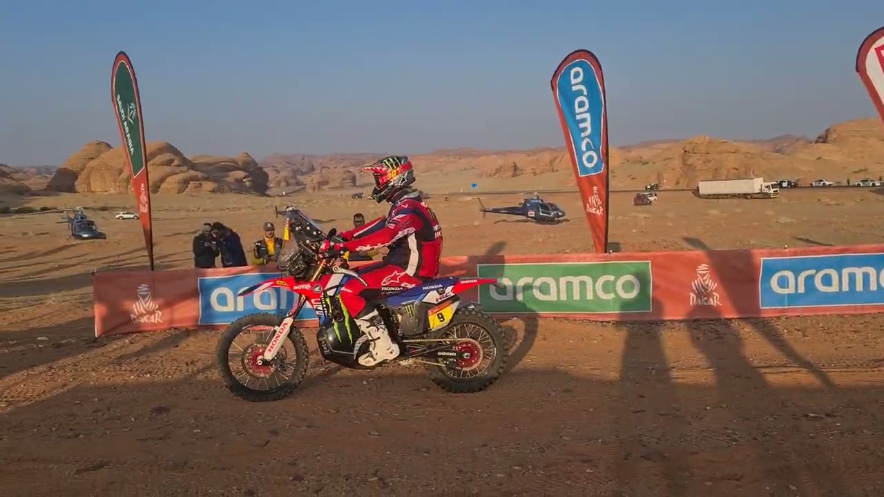 Dakar 2024 - Winner Ricky Brabec at the start of stage 1 #dakar #honda #rally #saudiarabia #wrc
