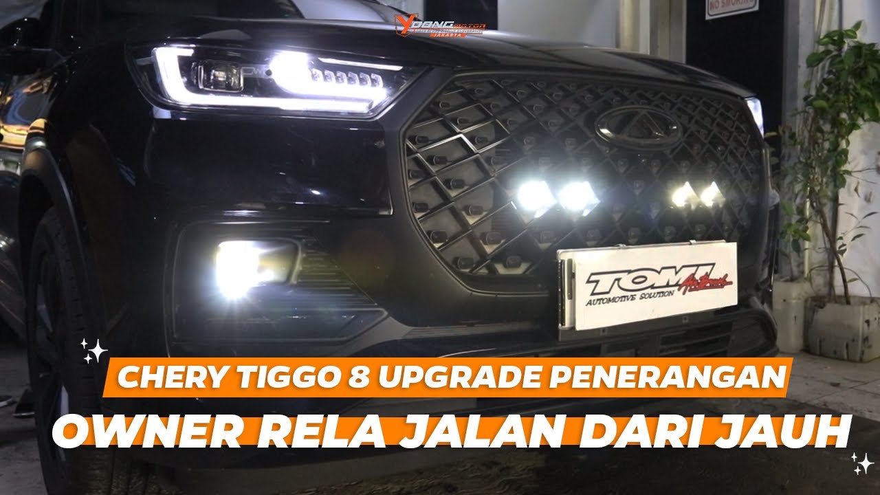LAMPU BAWAAN KURANG TERANG? INI SOLUSI BUAT CHERY TIGGO 8 KAMU! // SABER SR1 NANO & HYPERION FOGLAMP