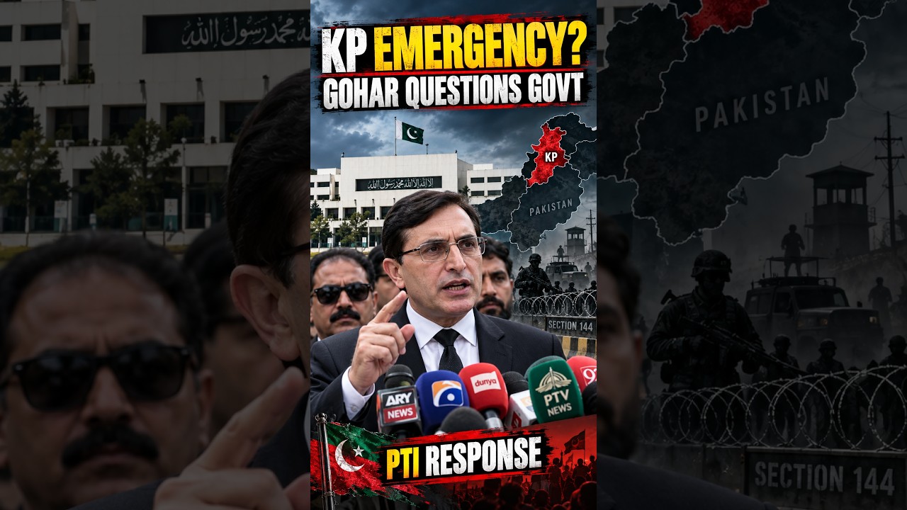 KP Emergency Controversy: Barrister Gohar Questions Govt's Decision | PTI vs Federal Govt