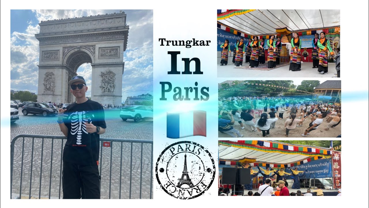 Trunkar in Paris 🇫🇷 2023 #tibetanvlogger #tibetanyoutuber #tibetan