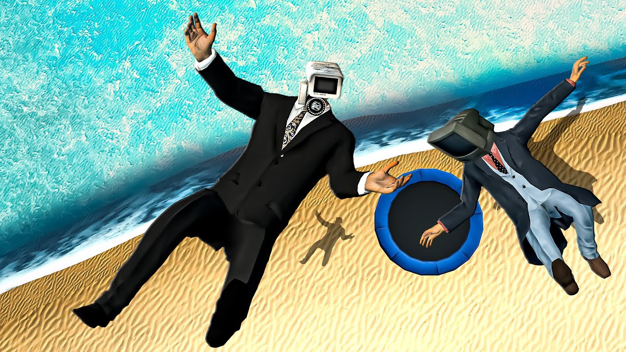 Garry's Mod - Cameraman Ragdoll Jumps (TV Man, Speakerman, Projectorman) - Ep. 115