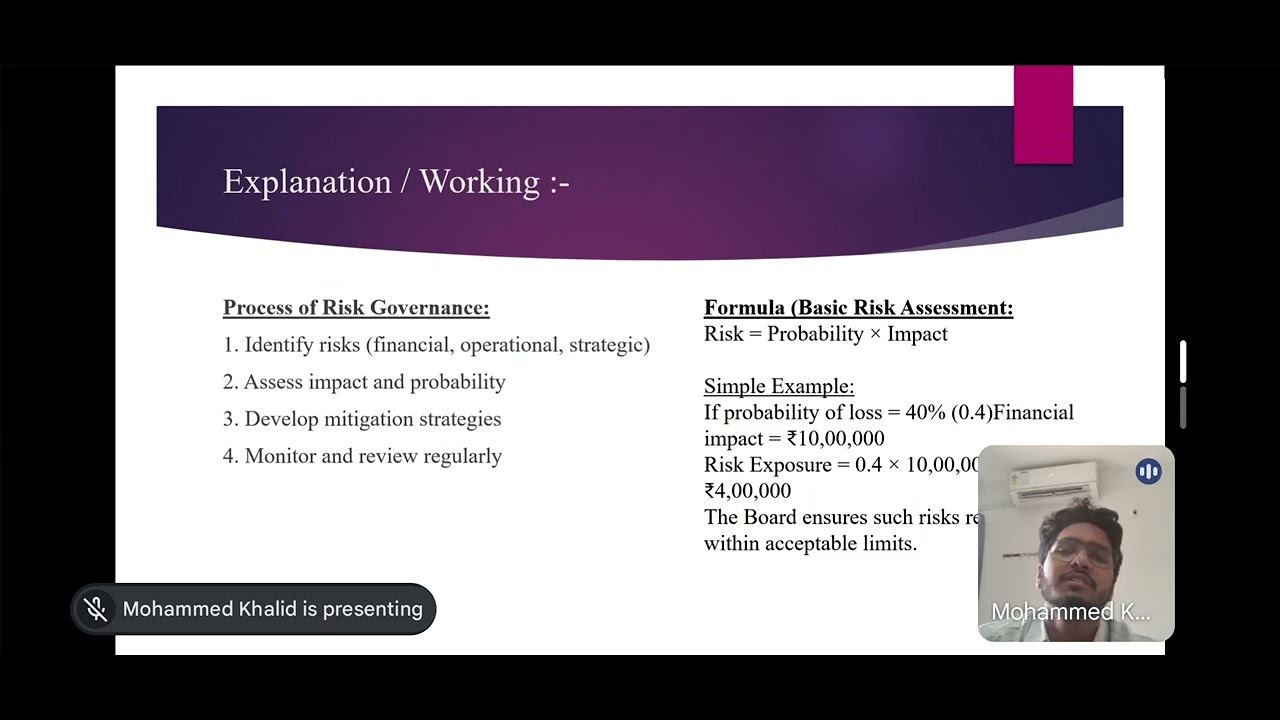 Role of Board of Directors in Risk Governance 