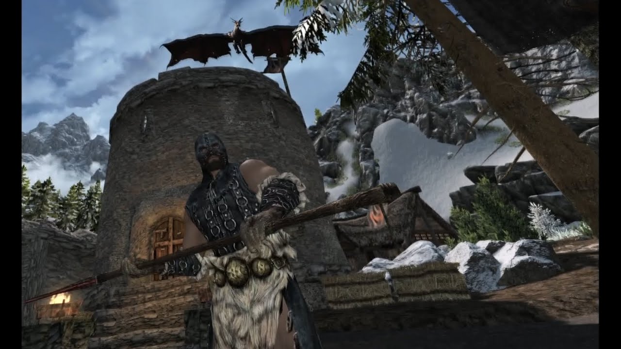 Skyrim VR Часть 1. Побег из Хелгена.