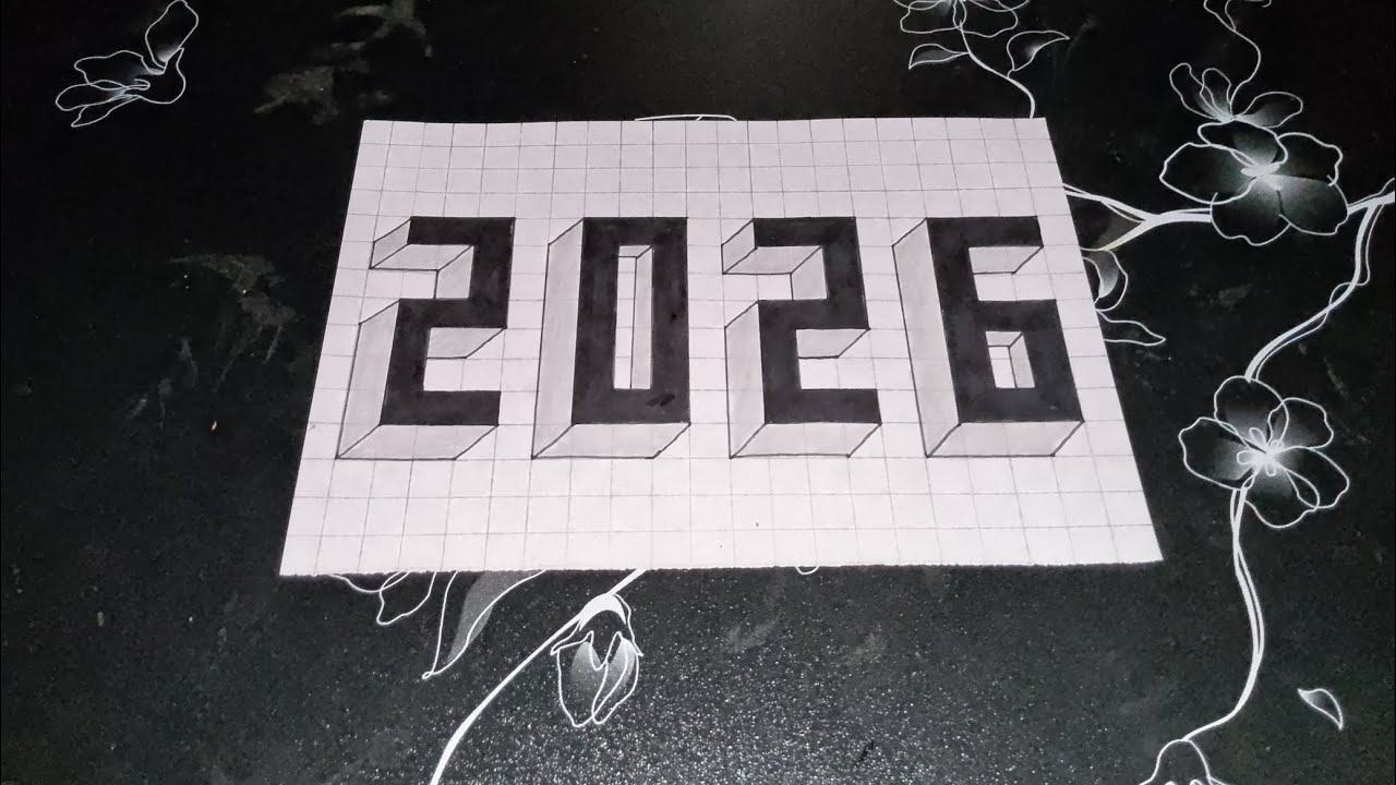Best 3D illusion Drawing /3D drawing easy 2026/#Viral#Video#Youtube