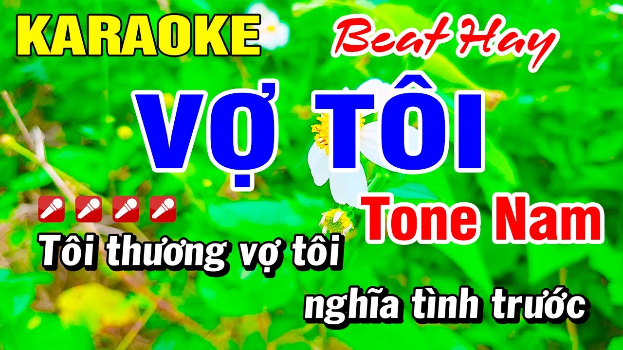 Karaoke Vợ T&ocirc;i Mạnh Quỳnh - Nhạc Sống (Beat Hay) Tone Nam | Ho&agrave;i Phong Organ