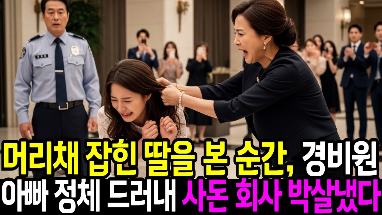 머리채 잡힌 딸… 평범한 경비원인 줄 알았던 아빠, 사돈회사 풍비박산낸 충격 반전