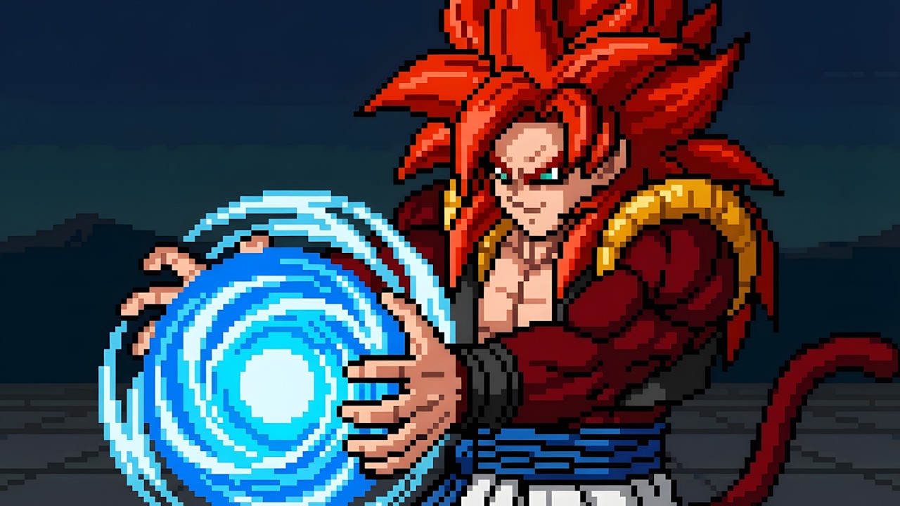 Новый GOGETA SSJ4 вызывает сомнения в MUGEN.....