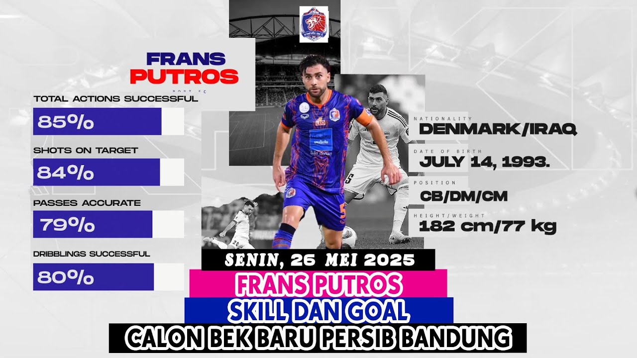 FRANS PUTROS || SKILL DAN GOAL CALON BEK BARU PERSIB BANDUNG