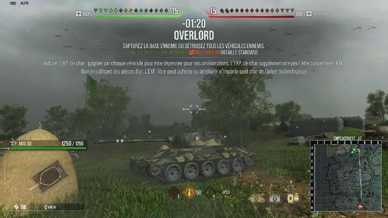 A.P.AMX 30  very good end game🔥  4.8k Dmg   5 kills      WoT console PS5