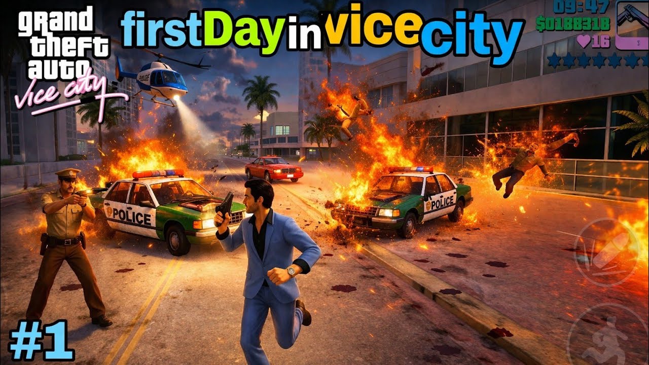 THE VICE CITY POLICE ARE KILLING ME | NAITIK GAMERZ | TECHNO GAMERZ