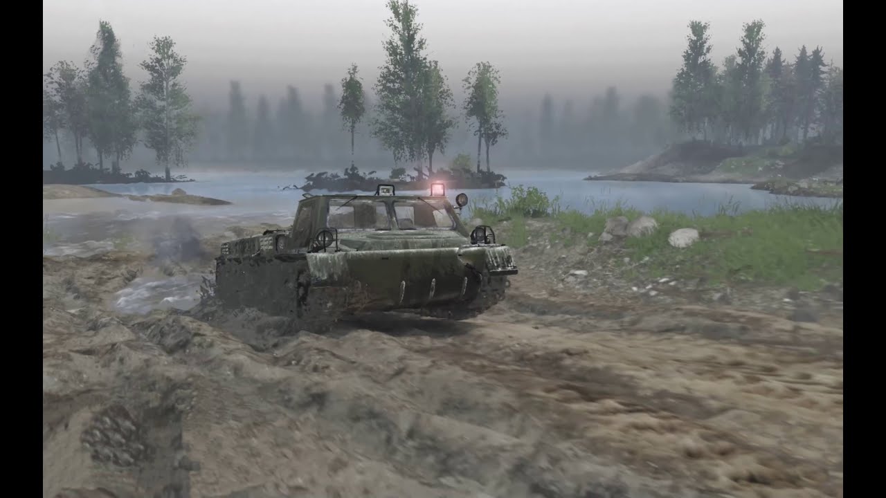 🚚Spintires: Неукротимый вездеход ГТ-СМ (ГАЗ-71) с отличной проходимостью и устойчивостью в 16 версии