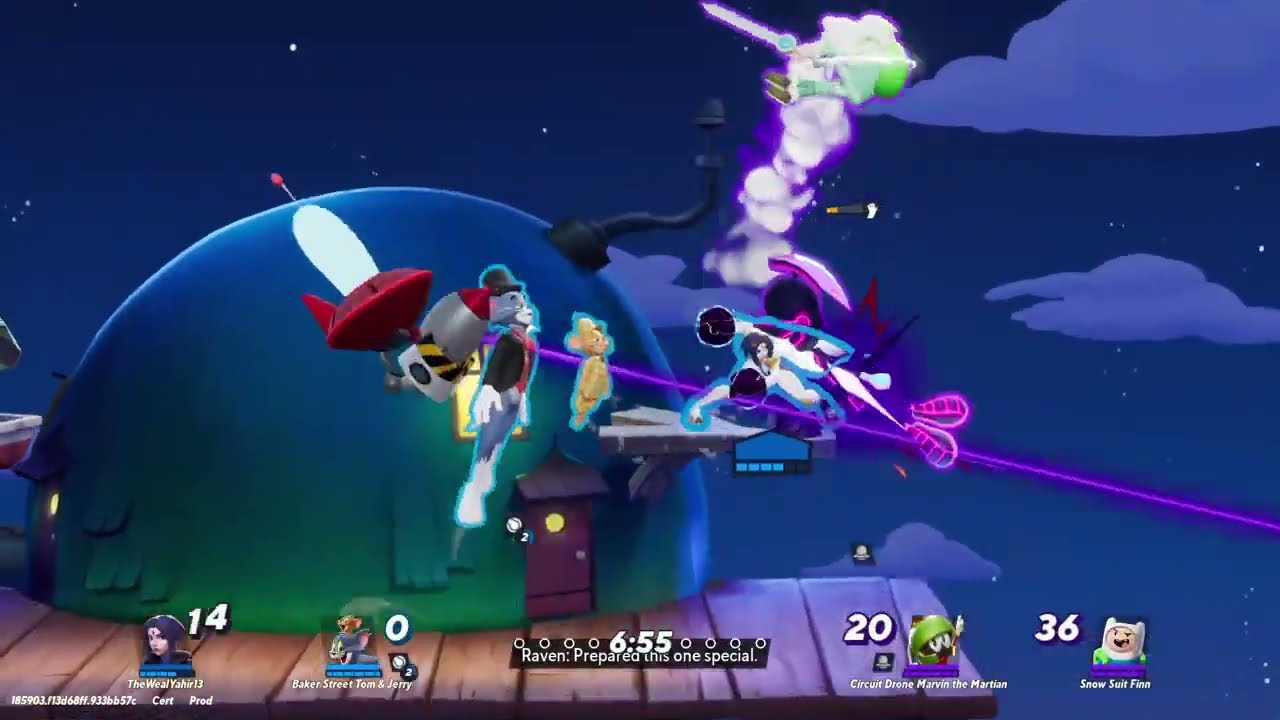 Raven/Tom And Jerry Vs Marvin The Martian/Finn|MultiVersus
