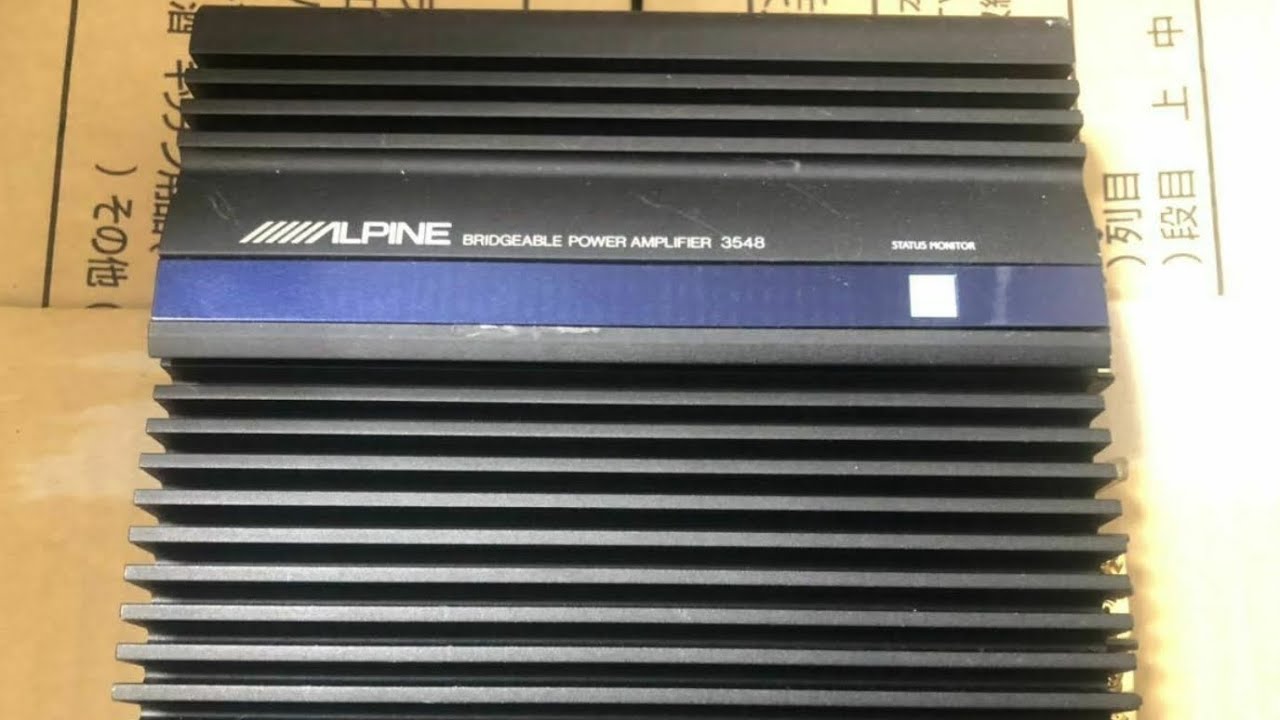 Alpine 3548 замер усилителя