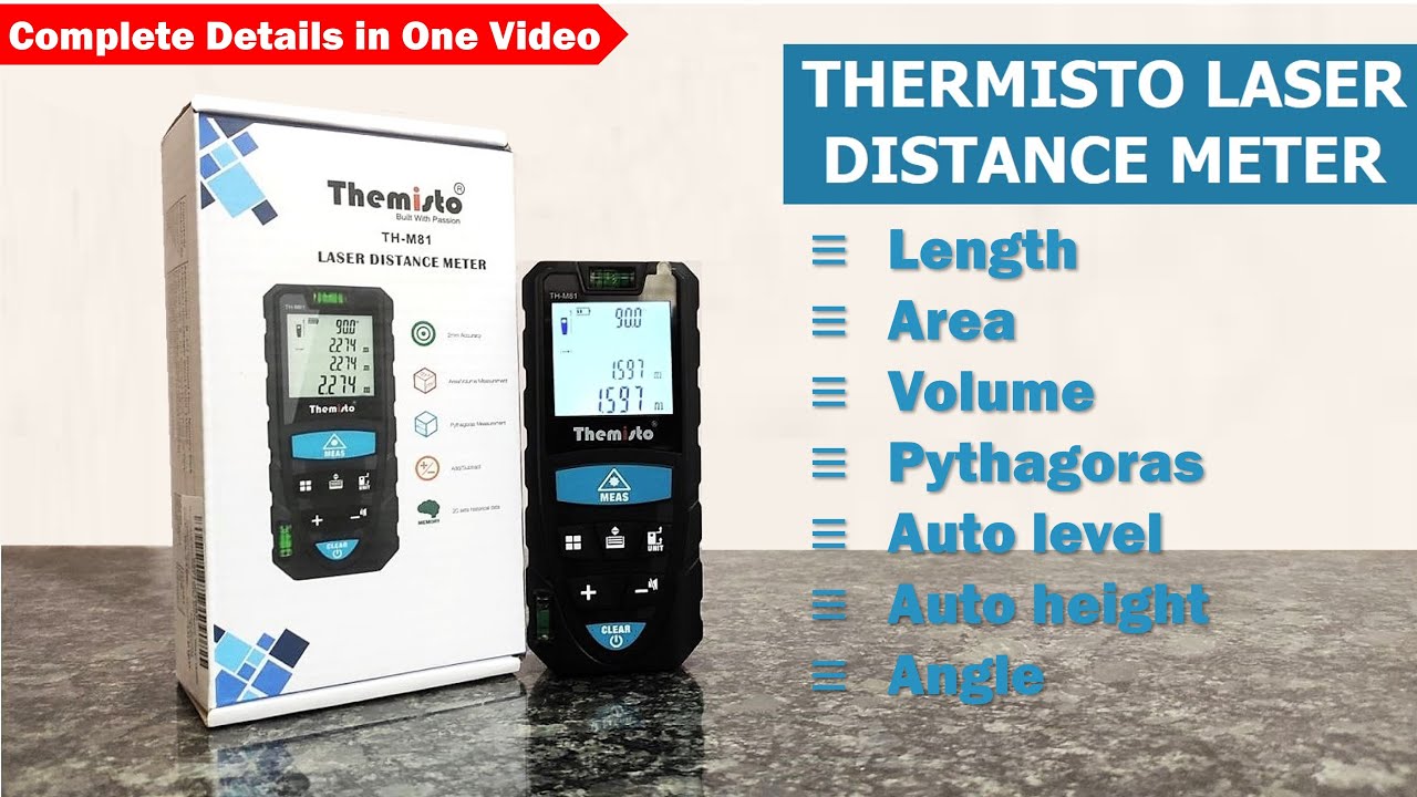 Thermisto TH M81 Laser Distance Meter – Full Review & Demo | How to use laser Meter ?