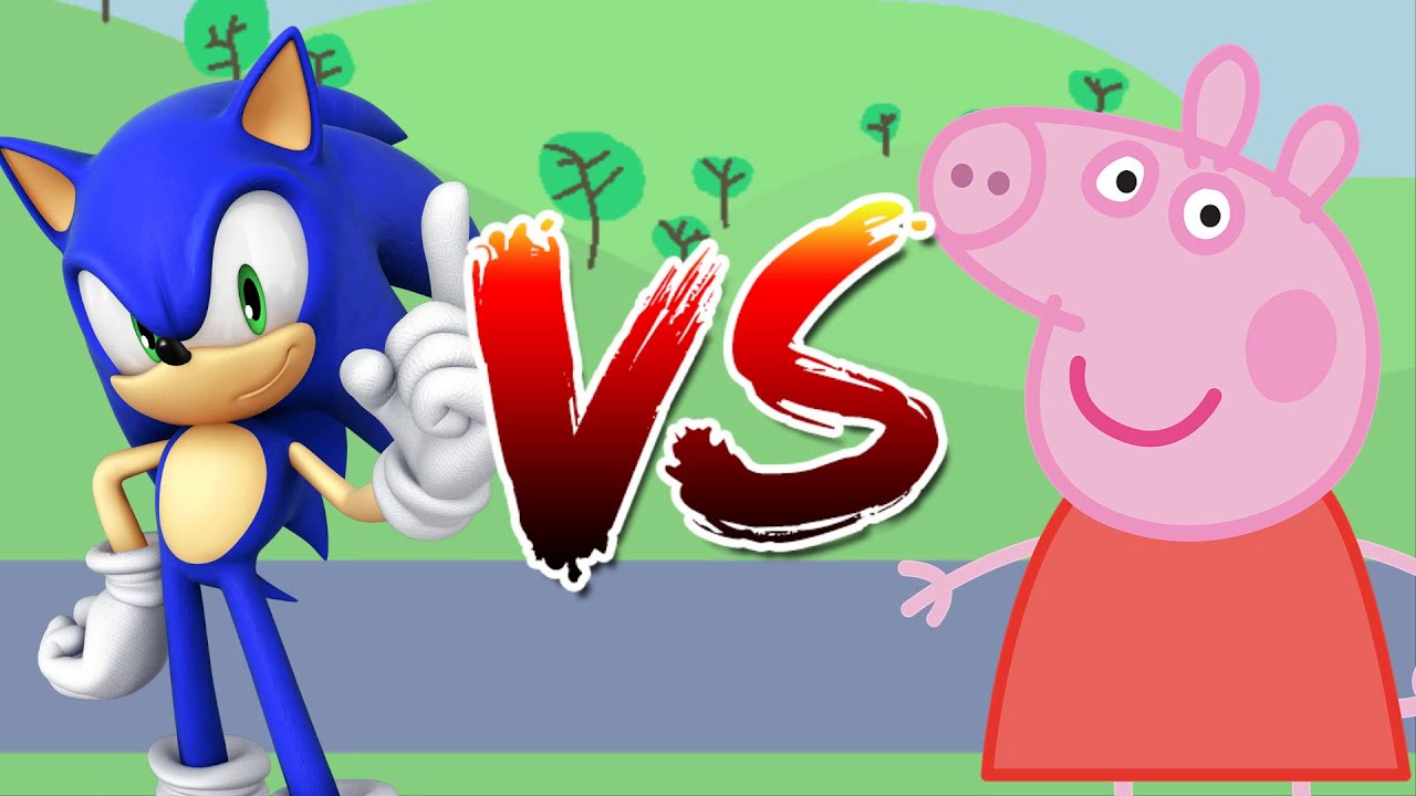 M.U.G.E.N. BATTLES | Sonic the Hedgehog vs Peppa Pig