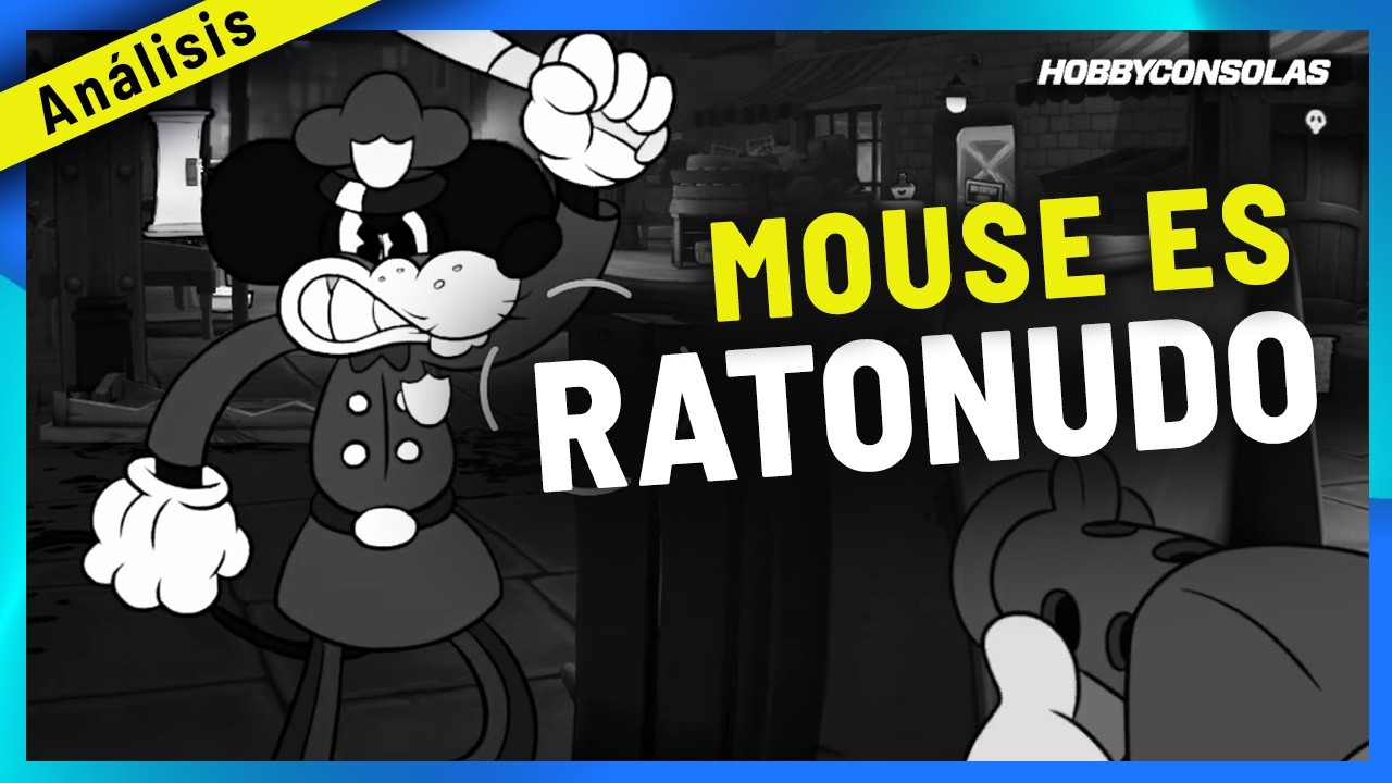 AN&Aacute;LISIS de MOUSE: P.I. FOR HIRE, acci&oacute;n RETRO en blanco y 
