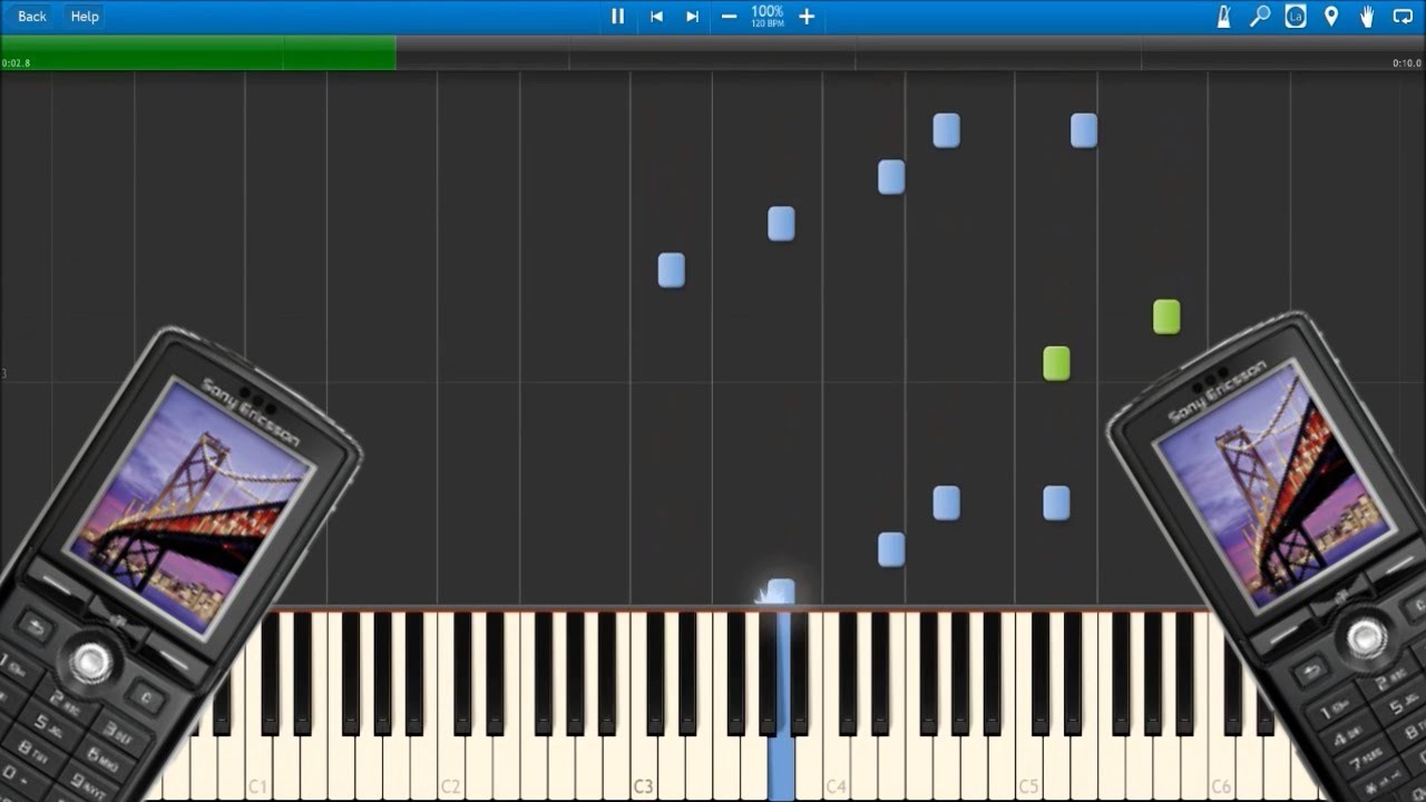 SONY ERICSSON K750i SOUNDS IN SYNTHESIA