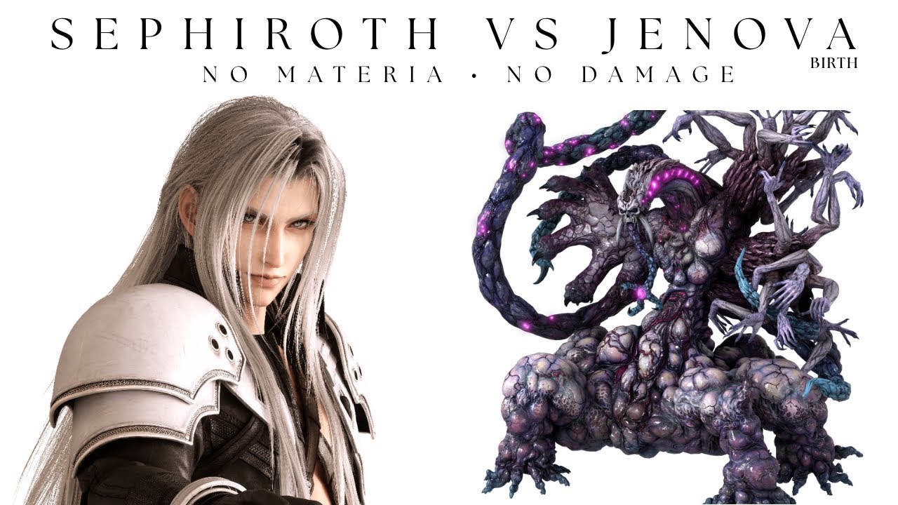 Sephiroth vs Jenova Emergent (No Materia, No Damage)