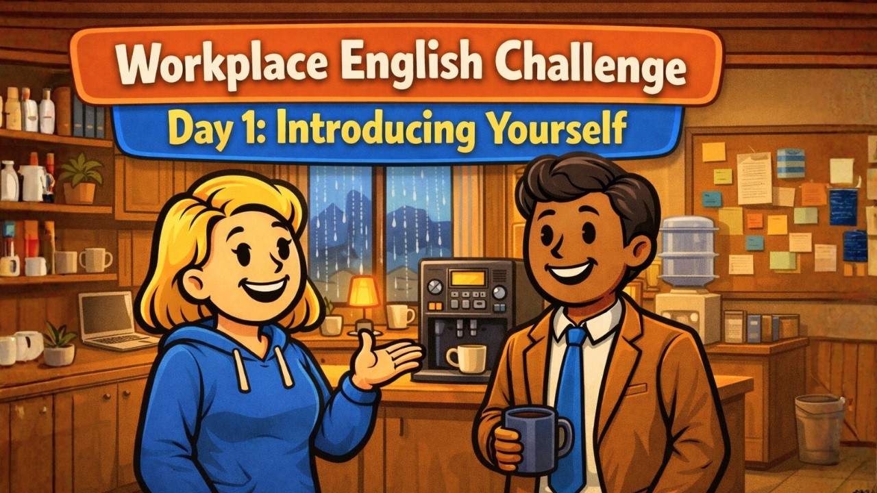 How to Introduce Yourself at Work | Challenge Day 1 | Simple English Practice | English Podcast